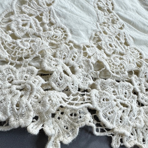 Anthropologie Elevenses Filigree Ivory Lace Shorts Size M - Picture 5 of 11